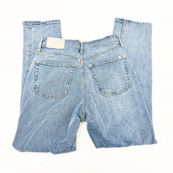 Everlane The Orginal Cheeky jean Organic Cotton Light Denim Jeans Size 24 Crop - Picture 5 of 9